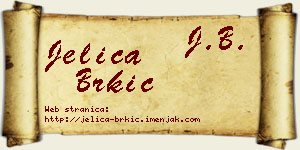 Jelica Brkić vizit kartica